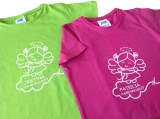 camiseta-nina-personalizada-fuscia-verde